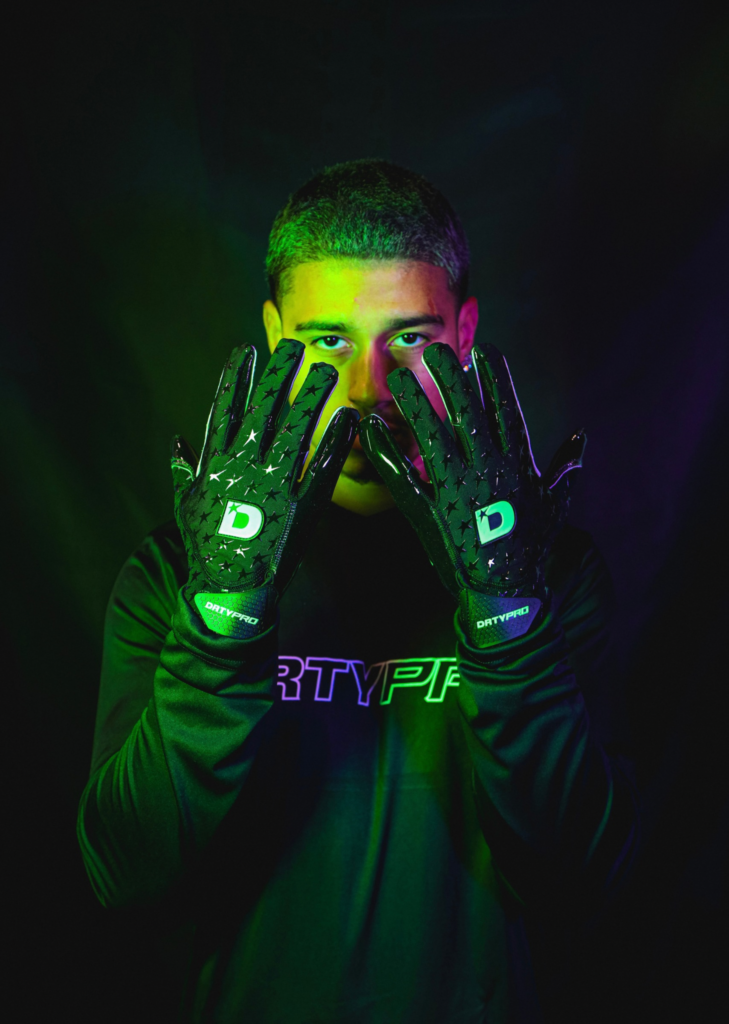DRTYPRO Slime Pro Football Gloves (Sizing in description)
